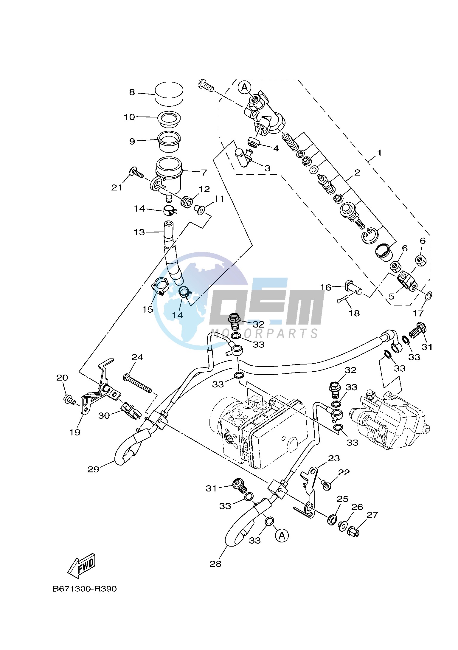 REAR MASTER CYLINDER