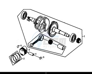 ORBIT II 50 (45 KM/H) (AE05W8-EU) (L8-M0) drawing CRANK SHAFT