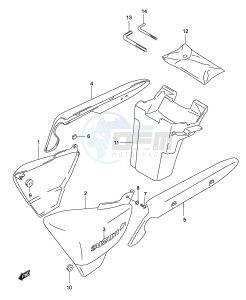 GZ125 (P19) drawing FRAME COVER (MODEL K3)