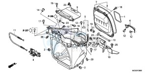 NC700XC drawing LUGGAGE BOX