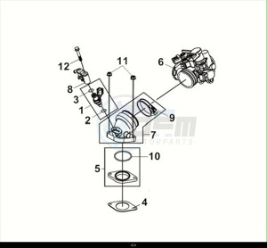 MAXSYM 400I (LZ40W1Z1-EU) (M2) drawing INLET PIPE