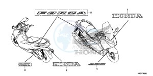 NSS125DF Forza 125 - NSS125D Europe Direct - (ED) drawing MARK/ EMBLEM