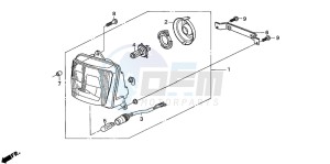 CB500 drawing HEADLIGHT (2)