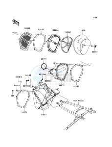 KX450F KX450D7F EU drawing Air Cleaner