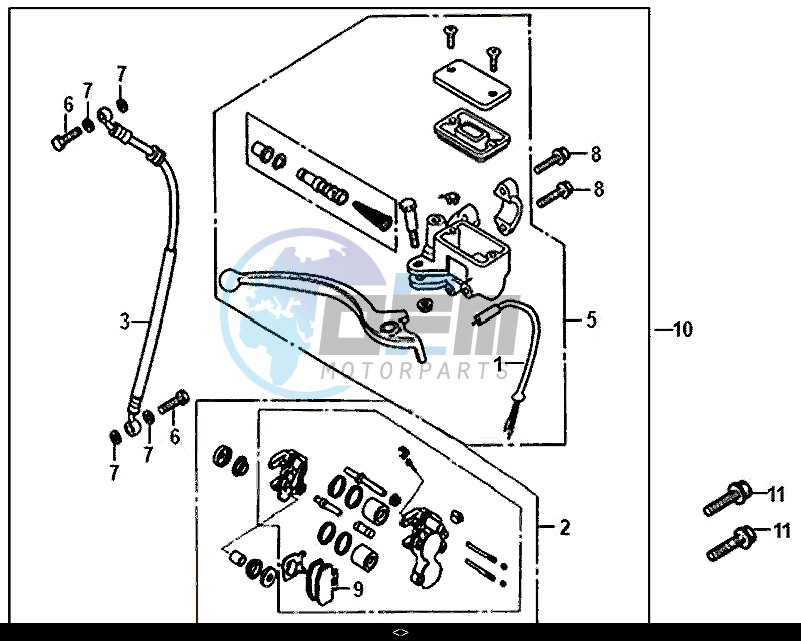 FRONT BRAKE MASTER CYLINDER