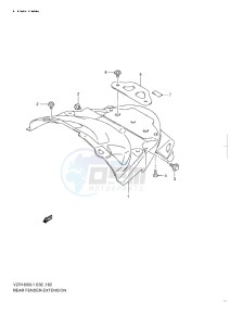 VZR 1800 Z drawing REAR FENDER EXTENSION