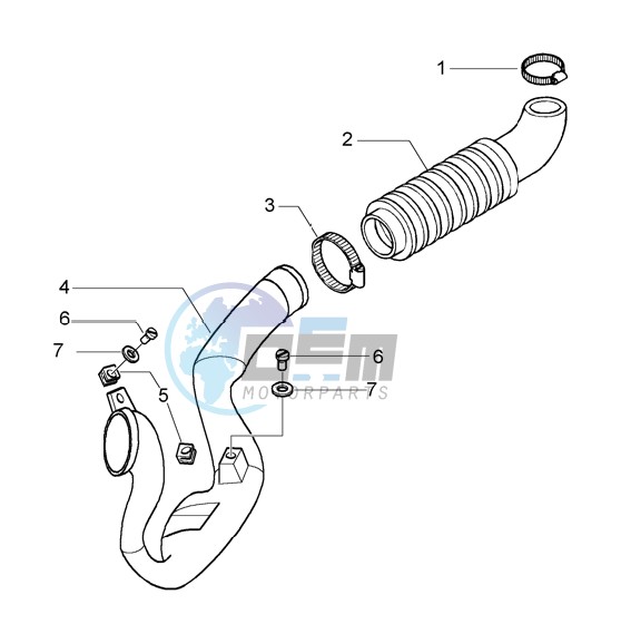 Belt cooling tube