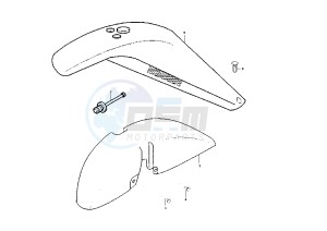 X9 500 drawing Mudguard