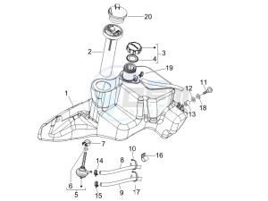 Fly 125 4t e3 drawing Fuel Tank