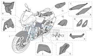 Tuono 1000 drawing Acc. - special body parts