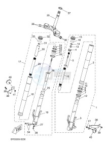 MT125A MT-125 ABS (BR36 BR36 BR36 BR36) drawing FRONT FORK