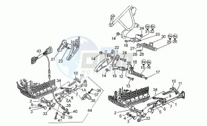 V 10 1000 Centauro Centauro drawing Foot rests - lateral stand