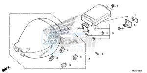 VT750CSE Shadow - VT750CS-E UK - (E) drawing SEAT (VT750CS/ C)