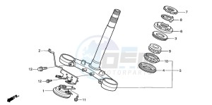 VFR800FI drawing STEERING STEM