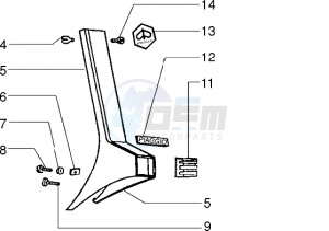 PX 150 E drawing Steering cover