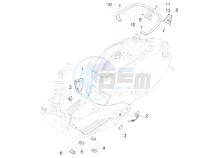 PRIMAVERA 50 4T-3V NOABS E4 (APAC) drawing Side cover - Spoiler