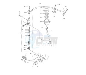 FZ1 1000 drawing REAR MASTER CYLINDER