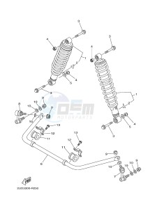 YFM700FWAD YFM70GPHG GRIZZLY 700 EPS (2UD8) drawing REAR SUSPENSION