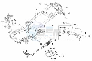 FIDDLE II 50 NEW ENGINE drawing FRAME / ENGINE MOUNT