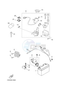 YPR400RA XMAX 400 ABS EVOLIS 400 ABS (1SD6 1SD6 1SD6 1SD6) drawing ELECTRICAL 1