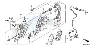 NC700SAD NC700S ABS 2ED - (2ED) drawing FRONT BRAKE CALIPER (NC700SA/ SD)