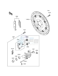 W800 EJ800AFF GB XX (EU ME A(FRICA) drawing Front Brake