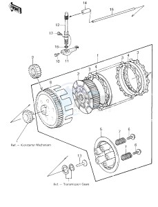 KLT 200 A [KLT200] (A1-A3) [KLT200] drawing CLUTCH -- 81-82 KLT200-A1_A2_A3- -