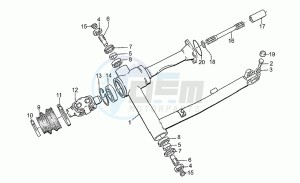 850 T5 Polizia - CC - PA - NC Polizia/CC/PA/NC drawing Swing arm