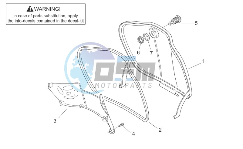 Central body I - Glove comp.door