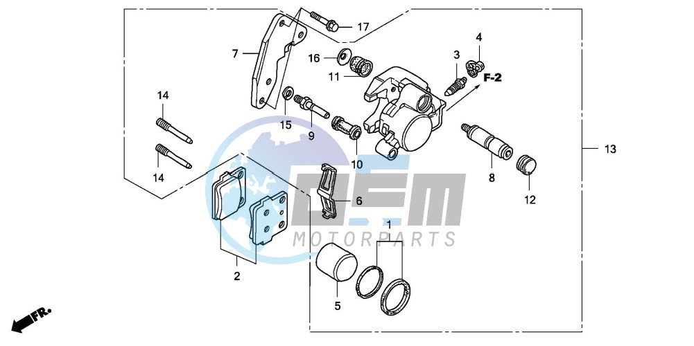 FRONT BRAKE CALIPER