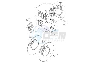 YZF R6 600 drawing FRONT BRAKE CALIPER