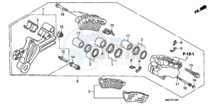 XL1000VA9 Ireland - (EK / ABS) drawing REAR BRAKE CALIPER (XL1000VA)