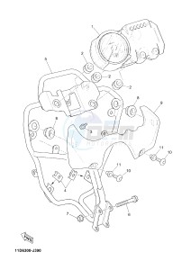 XTZ660Z TENERE (11D9) drawing METER