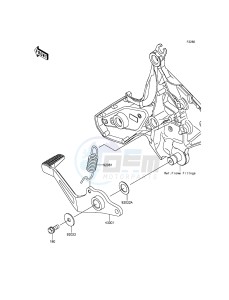 VERSYS_650_ABS KLE650FFF XX (EU ME A(FRICA) drawing Brake Pedal