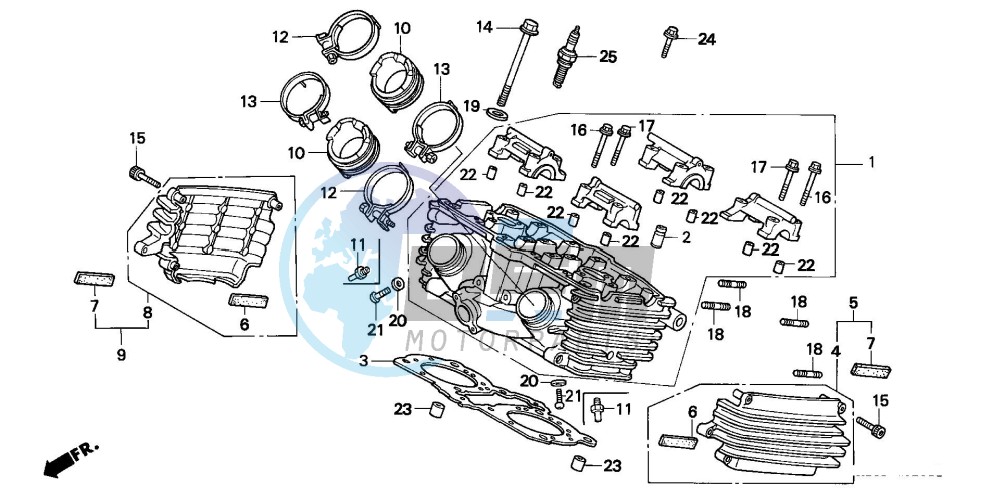 CYLINDER HEAD (REAR)