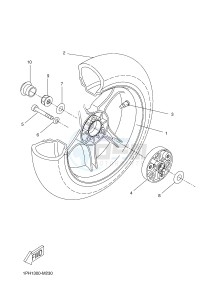 NS50 AEROX (1PH3 1PH3 1PH3 1PH3) drawing REAR WHEEL