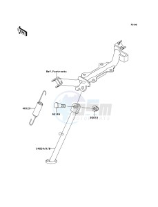 KLX110 KLX110-A4 EU drawing Stand(s)