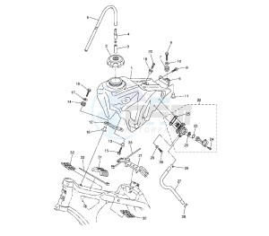 YZ F 250 drawing FUEL TANK