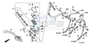 CB600FAA Europe Direct - (ED / ABS 25K) drawing FR. BRAKE MASTER CYLINDER (CB600FA/FA3)