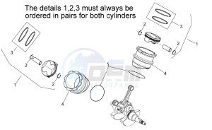 RXV 450-550 drawing Cylinder with piston