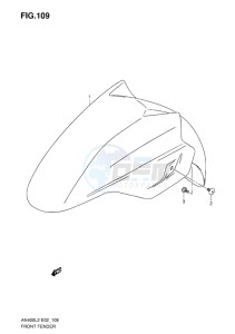 AN400Z ABS BURGMAN EU-UK drawing FRONT FENDER