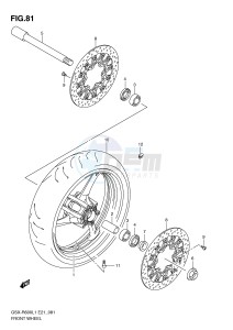 GSX-R600 (E21) drawing FRONT WHEEL