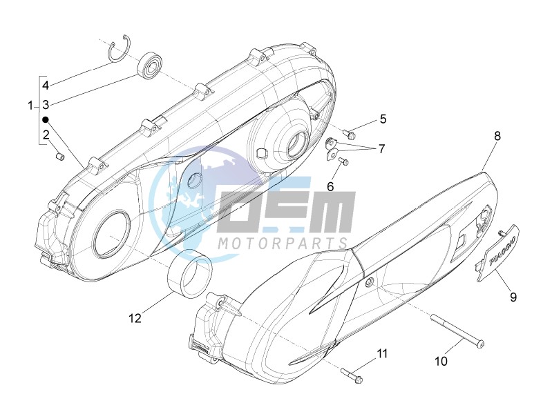 Crankcase cover - Crankcase cooling