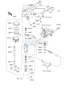 EX250 J [NINJA 250R] (J8F-J9FA) J9FA drawing REAR MASTER CYLINDER