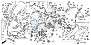 CBF1000AA France - (F / ABS CMF) drawing COWL