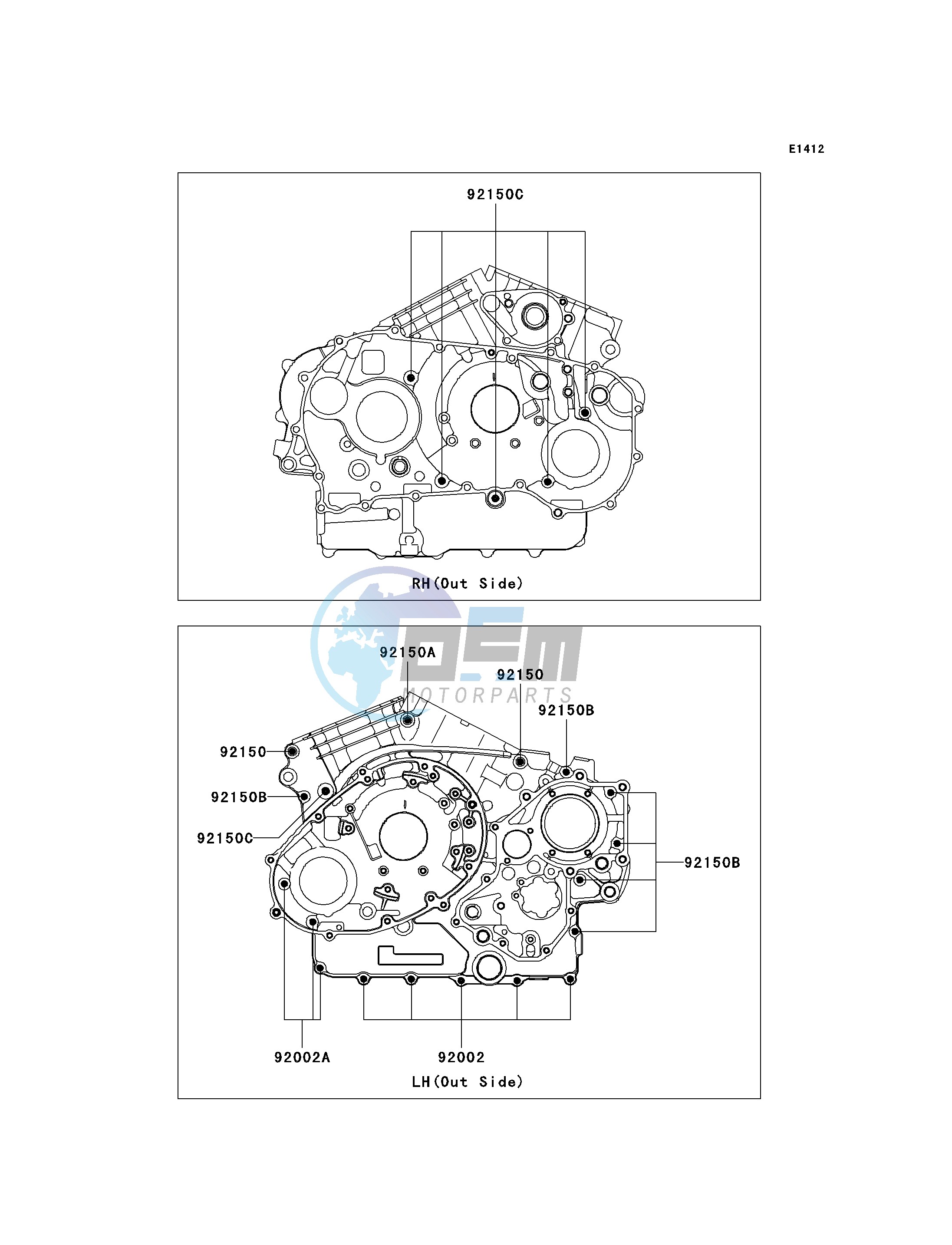 CRANKCASE BOLT PATTERN