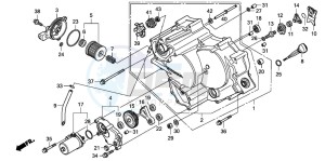 TRX420FM FOURTRAX drawing FRONT CRANKCASE COVER