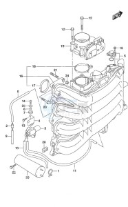 DF 150AP drawing Intake Manifold/Throttle Body