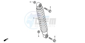 TRX300FW FOURTRAX 300 4X4 drawing REAR CUSHION