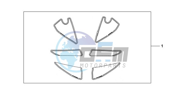 KIT, RACING STICKER